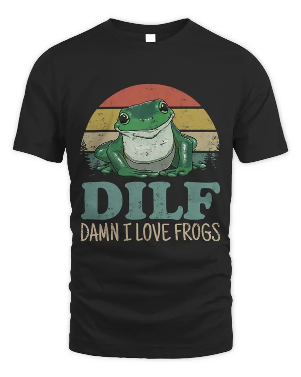 DILFDamn I Love Frogs Funny Saying FrogAmphibian Lovers 6