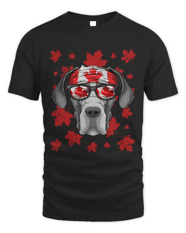 Canadian Great Dane Patriotic Canada Flag Maple Leaf Pride