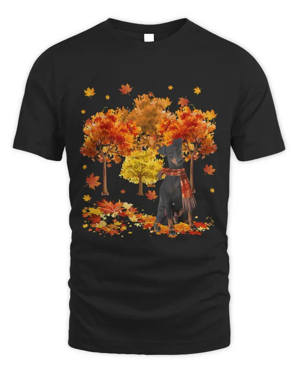 Its Fall Yall Manchester Terrier Autumn Tree Fall Leaves 16