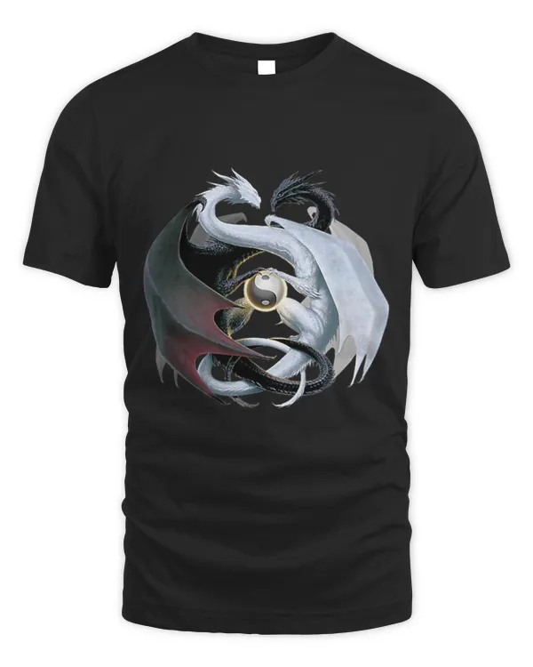 BLACK AND WHITE DRAGONS Yin and yang