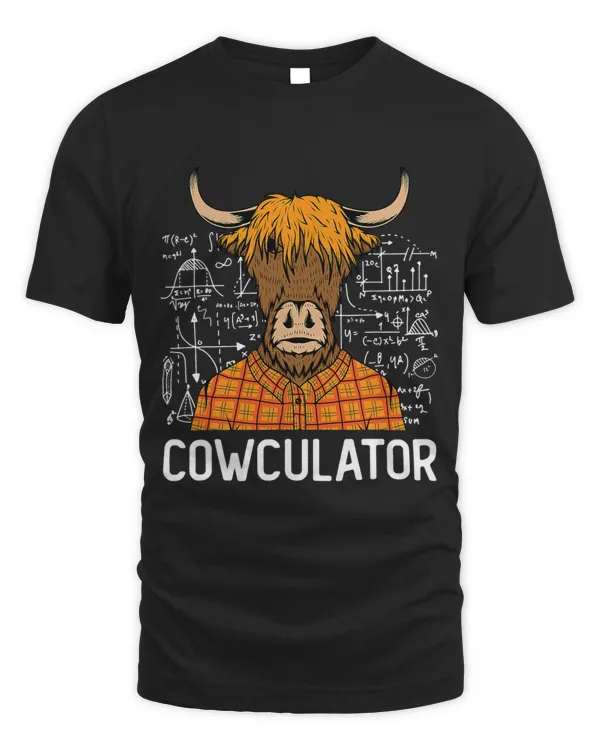 Cowculator Scottish Highland Cattle Animal Math Numbers 557