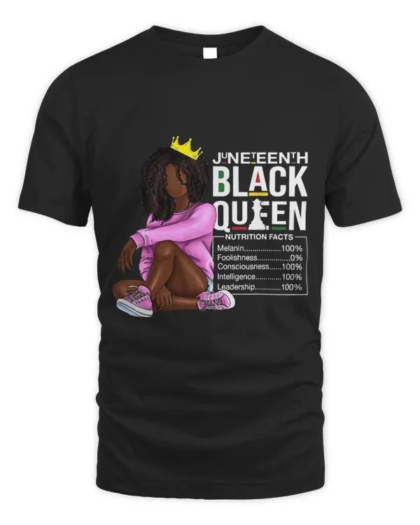 Black Queen Nutrition Facts Juneteenth 1865 Black King