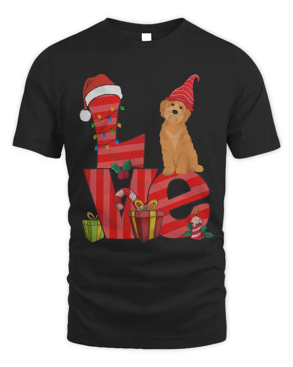 Christmas Outfits for Goldendoodle Dog Lover Ugly Xmas Funny T-Shirt