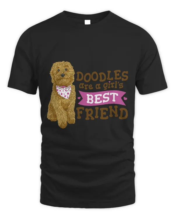 Goldendoodle are a girls best friend dog cute Goldendoodle T-Shirt