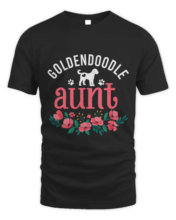 Goldendoodle Aunt Gifts Womens Mom Cute Dog Lover Christmas T-Shirt