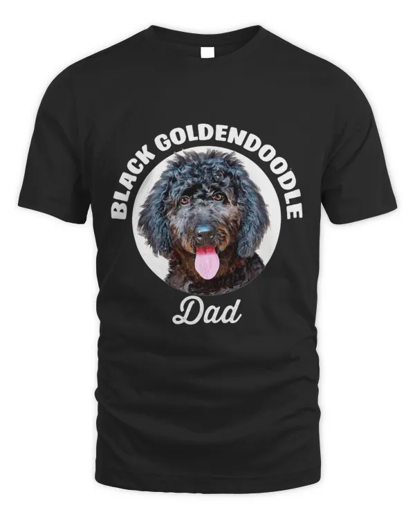 Black Goldendoodle Dog Dad T-Shirt