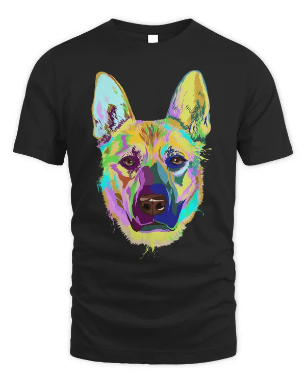 Colorful Splash Carolina Dog
