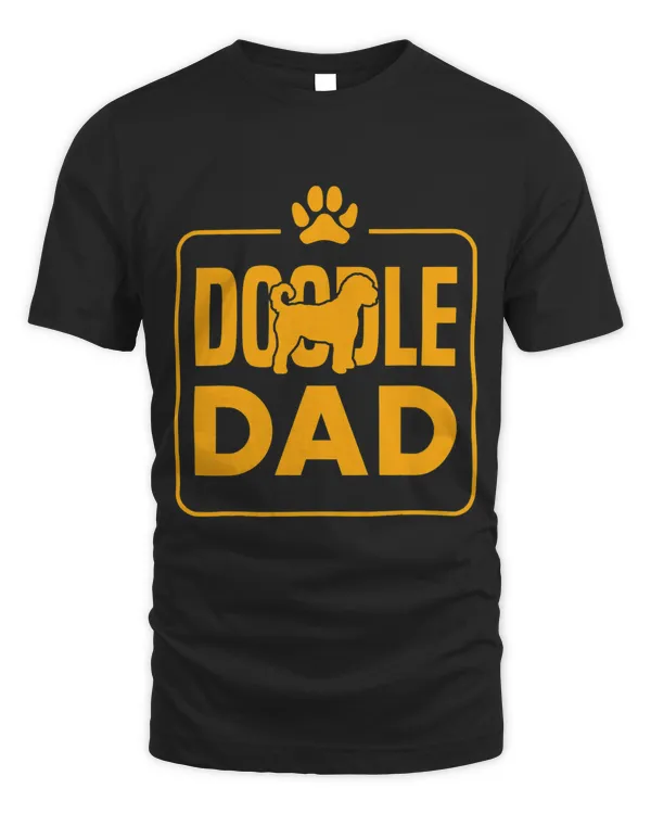 Mens Funny Vintage Doodle Dad Aussie Doodle Goldendoodle 9