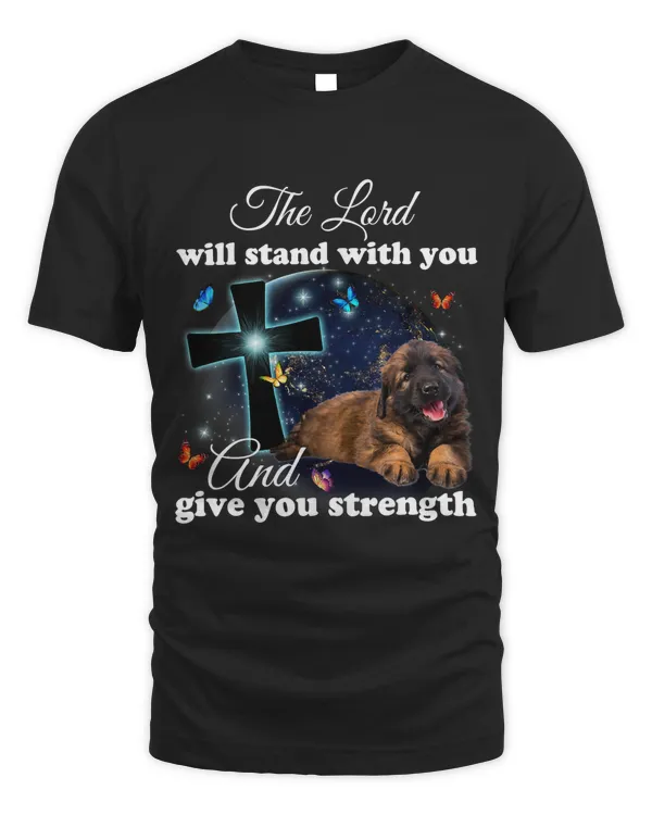 Leonberger Dog The Lord Will Stand With You Christian215