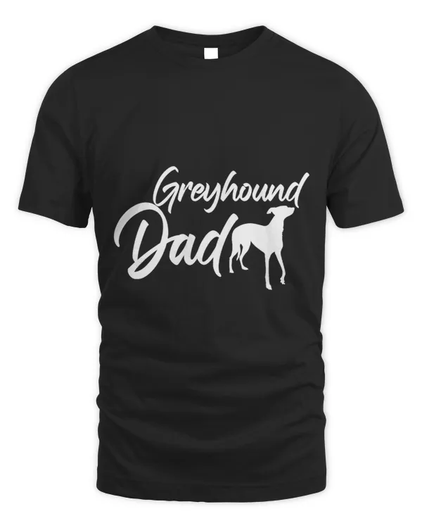 Father's Day Dog Dad Puppy Papa Greyhound Dad T-Shirt