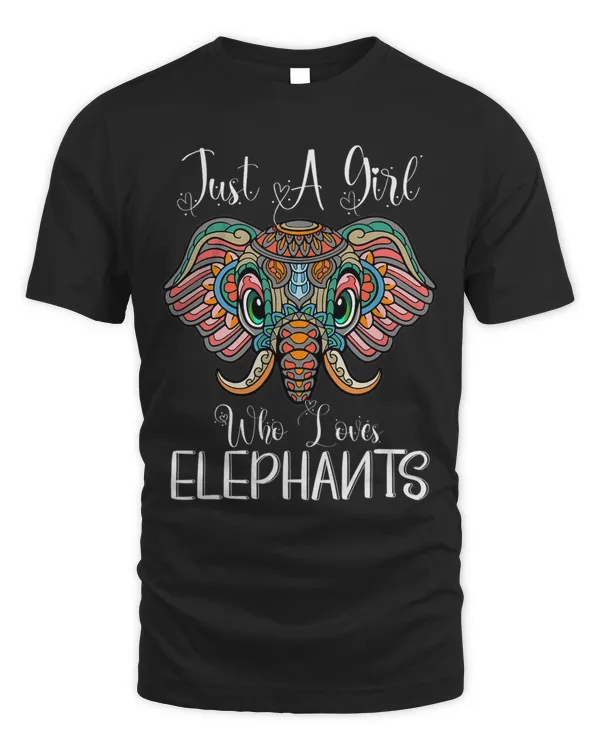 Just a Girl Who Loves Elephants Elephant Gift for Kids