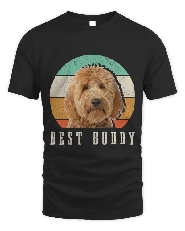 Goldendoodle Dad Doodle Mom Best Buddy Retro Vintage Dog T-Shirt
