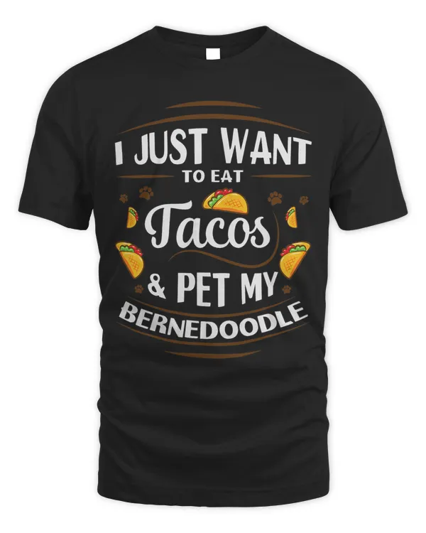 Cinco De Mayo Shirt Taco Lover Dog Lover Bernedoodle