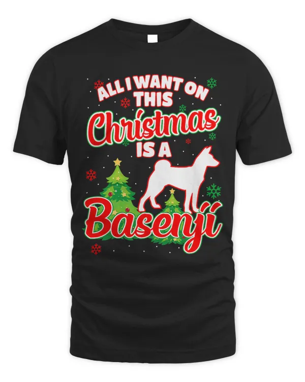 All I want on this Christmas is a Basenji Xmas Dog