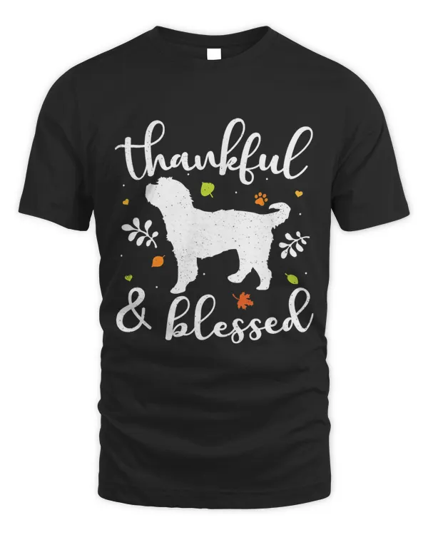 Bernedoodle Thanksgiving Dog Thankful Blessed Mom Gift