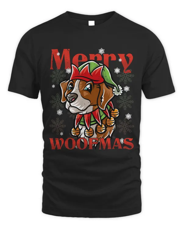 Merry Woofmas Brittany Spaniel Elf Dog Christmas Dogs Elves 1