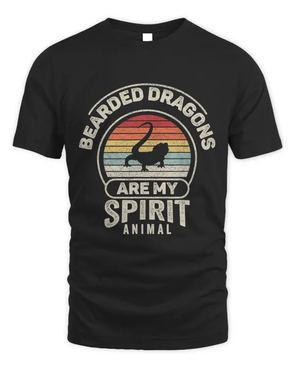 Retro Bearded Dragons Dragon Are My Spirit Animal Lover