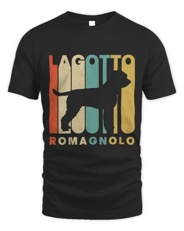 Vintage Retro Style Lagotto Romagnolo Silhouette