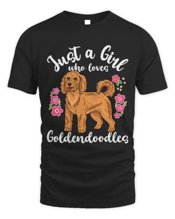 Kids Goldendoodle Just a Girl Who Loves Goldendoodles T-Shirt