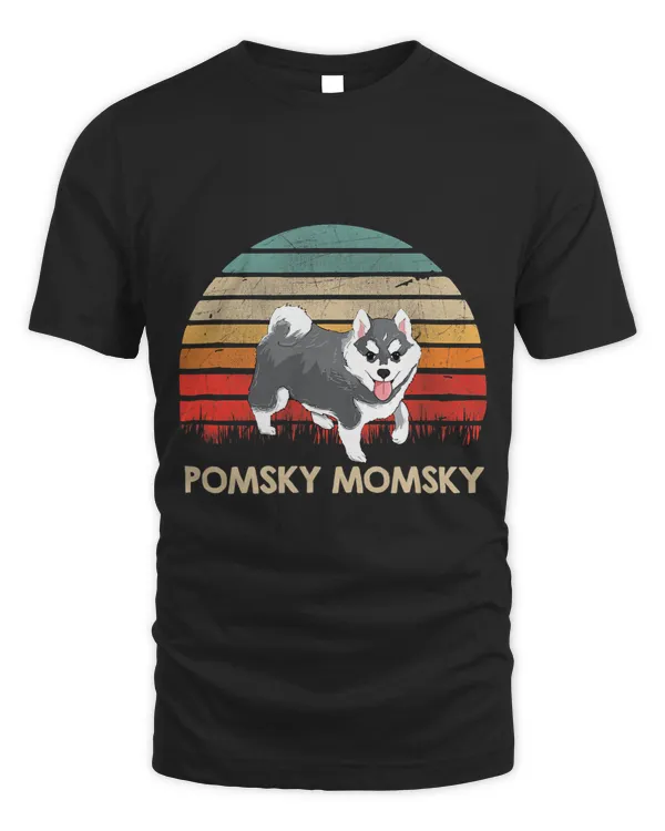 Retro Vintage Pomsky Momsky Pet Pomsky Mommy 191