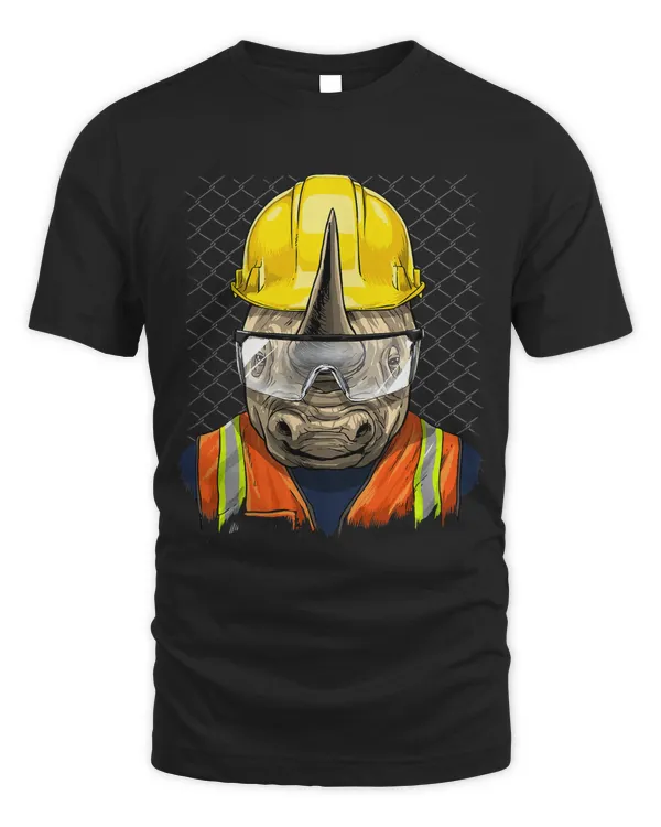 Rhinoceros Construction Worker Wildlife Rhino Safari Animal 208