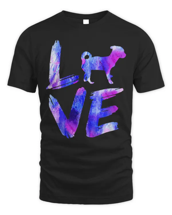 Love Cheagle Watercolor Blue Dog Mom Dad