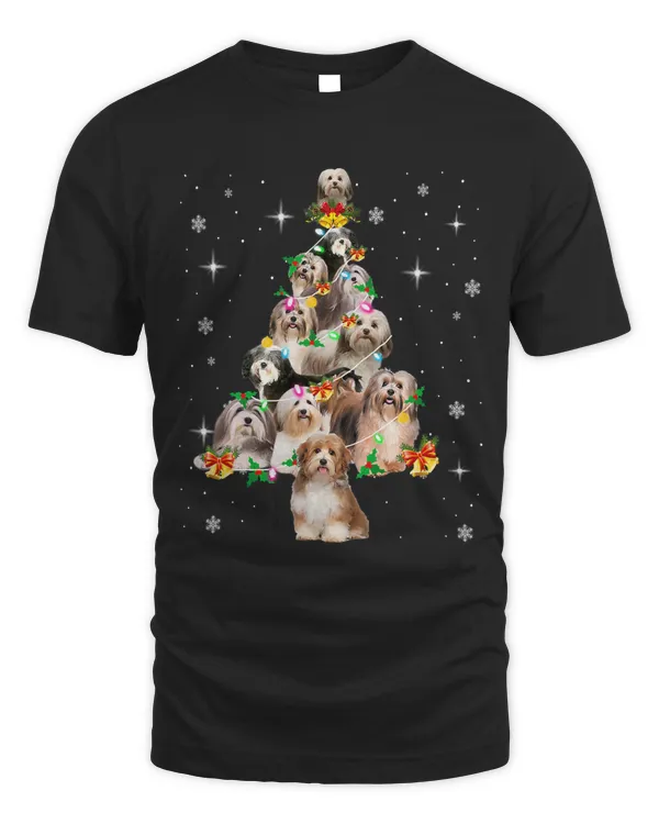 Havanese Christmas Tree Lights Xmas Pajama Dog Lover Mom 128
