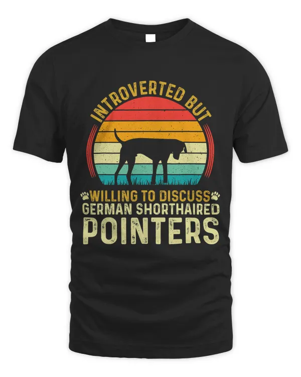 Retro Vintage German Shorthaired Pointer GSP Dog