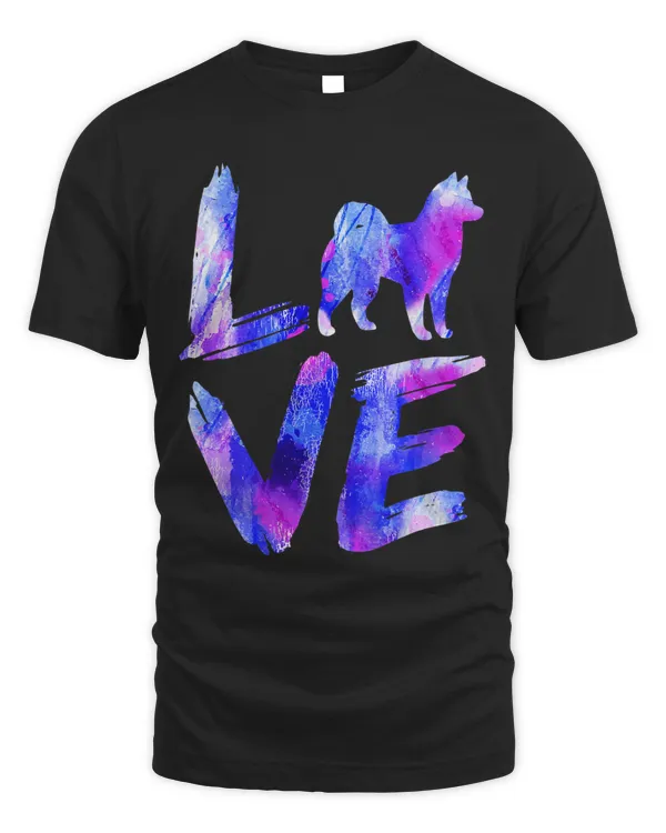 Love Chusky Watercolor Blue Dog Mom Dad