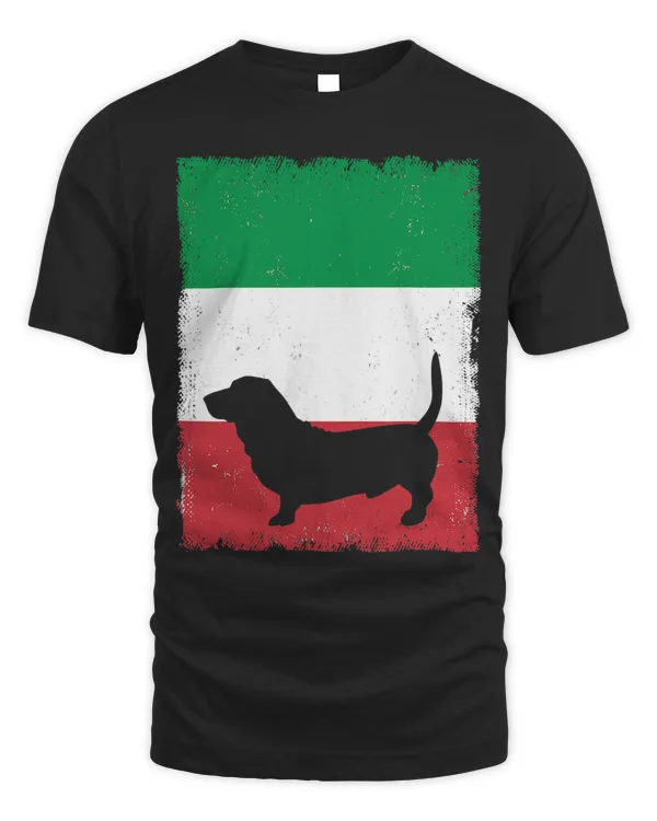 Bassador Dog Italy Flag Italian Vintage Mom Dad