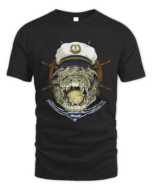 Crocodile Sailor Boat Captain Reptile Crocodile Alligator 189