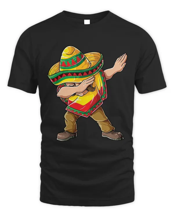 Dabbing Mexican Poncho Cinco de Mayo Men Women Dab Sombrero 1