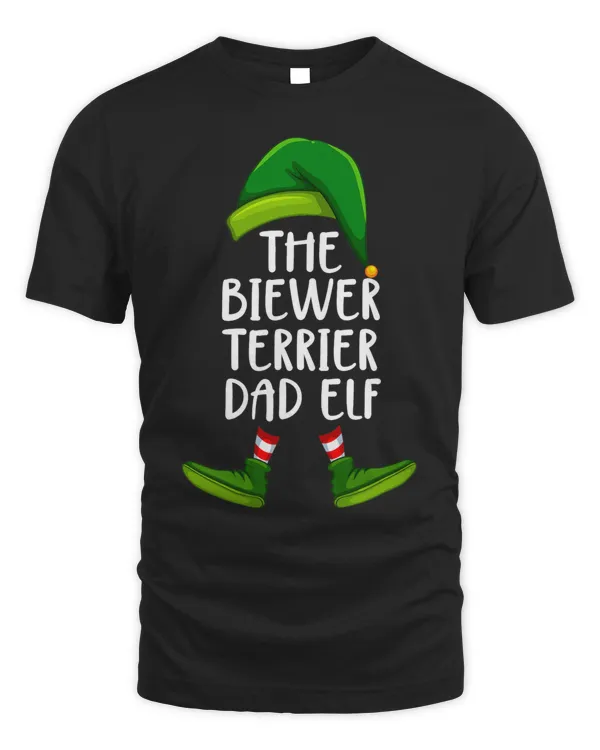 Biewer Terrier Dad Dog Elf Funny Christmas Pajama X mas Men