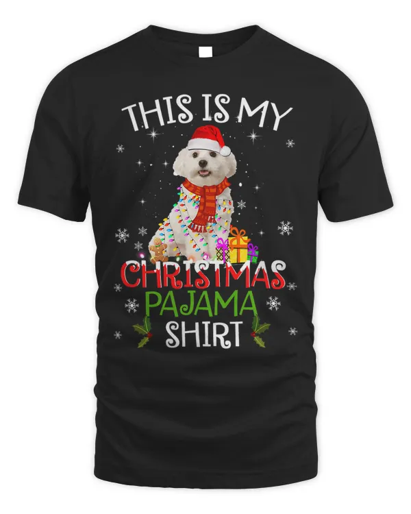 This Is My Christmas Pajama Shirt Funny Christmas Maltese 75