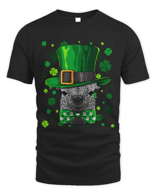 Llama St Patricks Day Animal Leprechaun Hat Shamrock