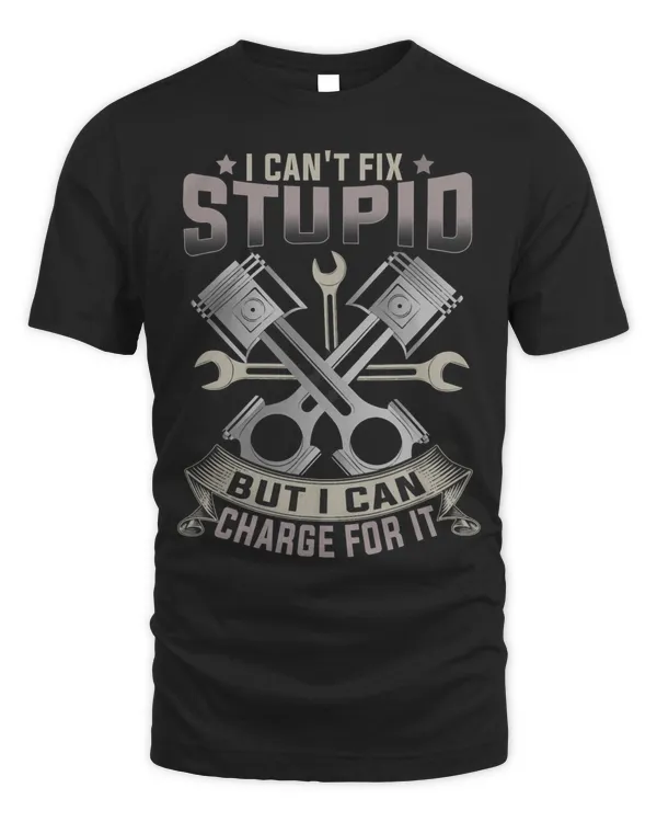 Mechanic Car Guy I Cant Fix Stupid But I Can Charge For It