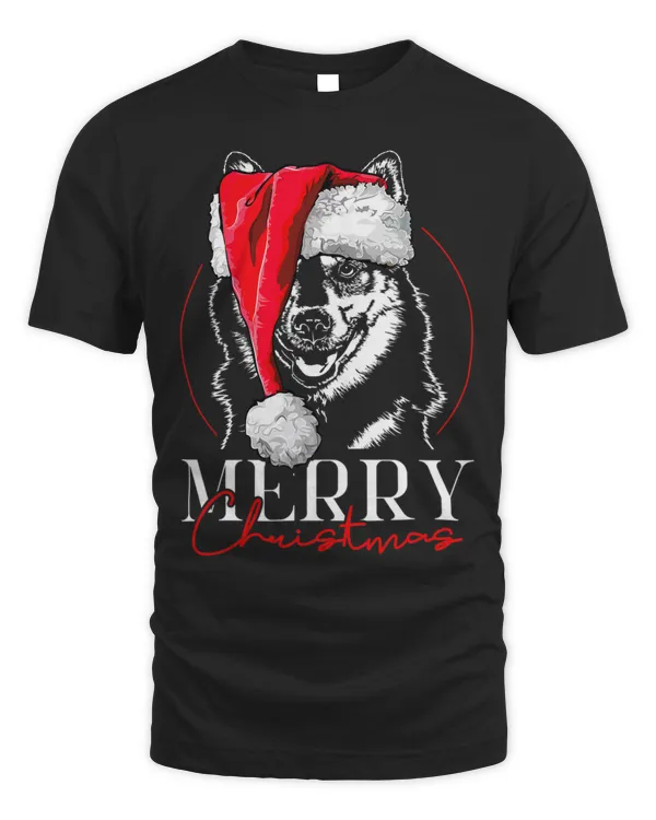 Funny Santa Pomsky Husky Merry Christmas dog mom gift dog 3