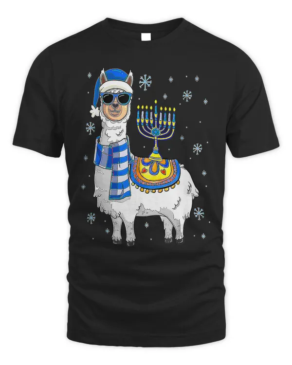 Menorah Hanukkah Llama Cute Alpaca Chanukah Christmas Pajama 26