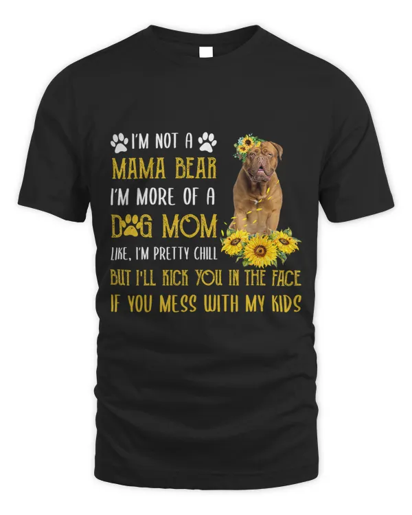 Sunflower Dogue de Bordeaux Mom Mothers Day Dog Mom Women