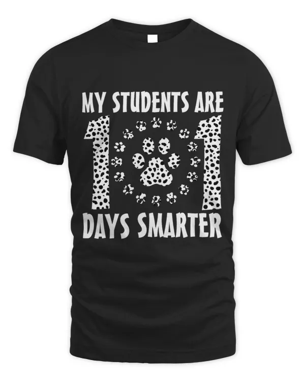 101 Days Smarter Teacher Dogs Days of School Student T Shirt8