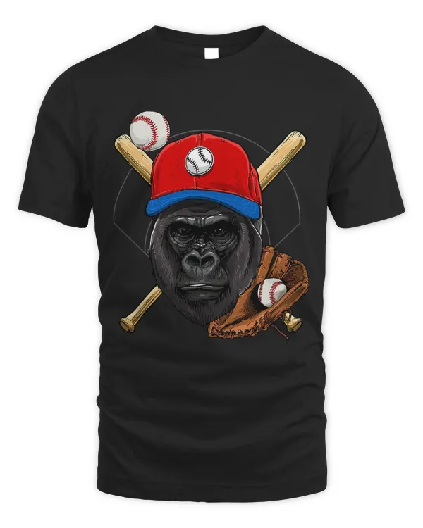 Gorilla Baseball Gorilla Lovers Baseball Player 89