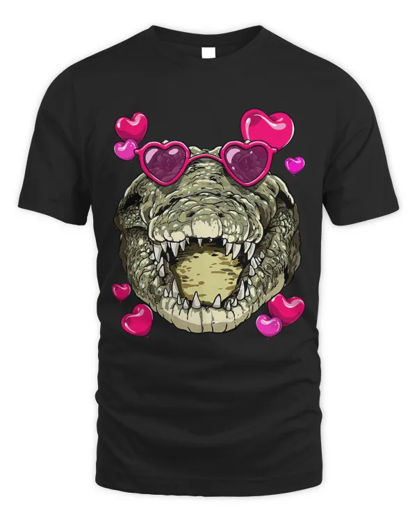 Valentines Day Crocodile Alligator Heart Love Couples Gators169