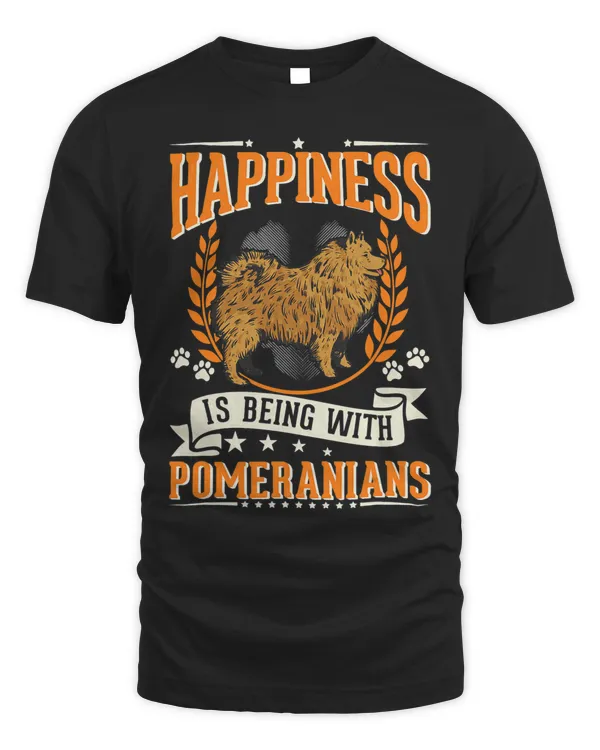 Happiness is being with Pomeranians