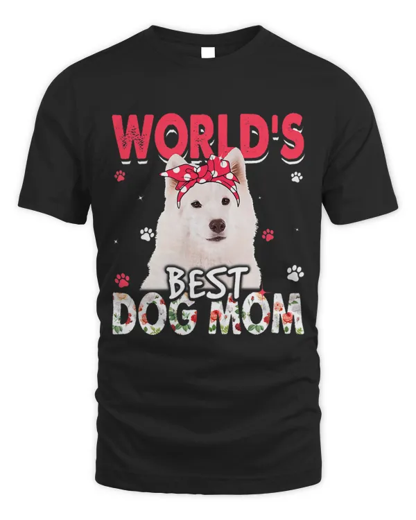 Womens Worlds Best American Eskimo Dog Mom Funny Mothers Day