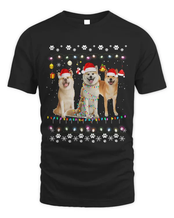 Xmas Lighting Matching Ugly Shiba Inu Dog Christmas 89