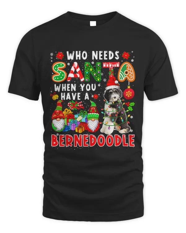 Who Needs Santa When You Have A Bernedoodle Santa Dog Gnomes