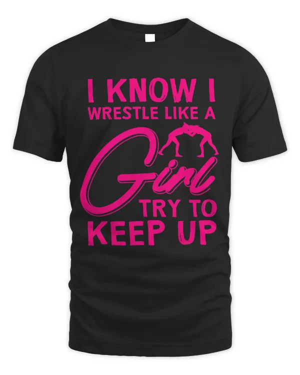Funny Girl Wrestler Gift Cool Female Wrestling Lover Athlete