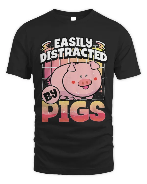 Funny Pig Easily Distracted By Pigs