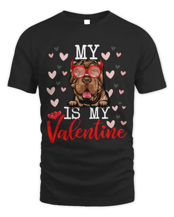 My SharPei Is My Valentine Paw Dog Puppy Lover