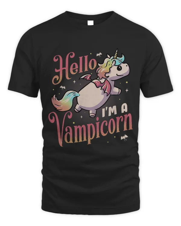 Hello Im A Vampicorn Halloween Fantasy Funny Unicorn473